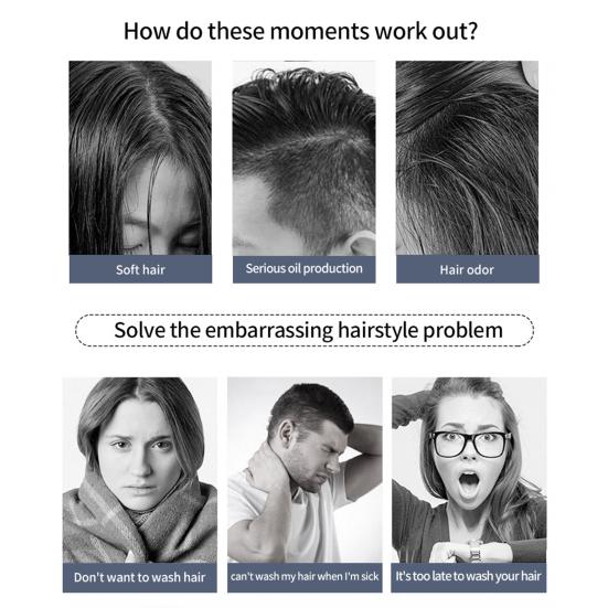 Hair Powder Safe Ingredients Hair Styling Black Fashion Fluffy Effective Modeling Refreshing Powder for Men