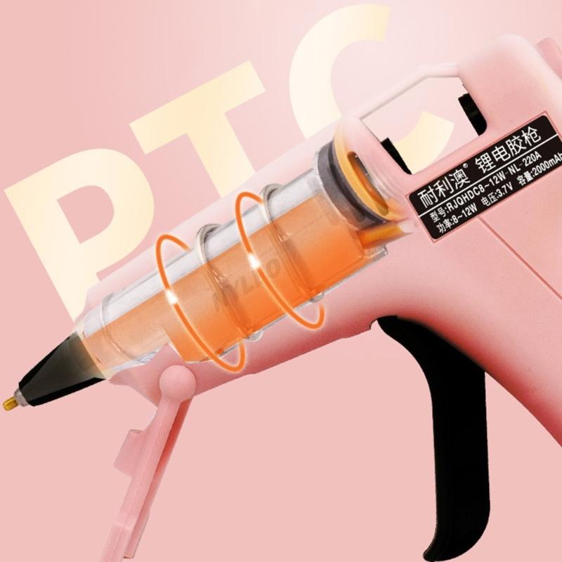 Kids Mini Hot Glues Guns with 20Pcs Glues Sticks Melting Adhesive Glues Guns Kit for Small Art Craft Projects Repair