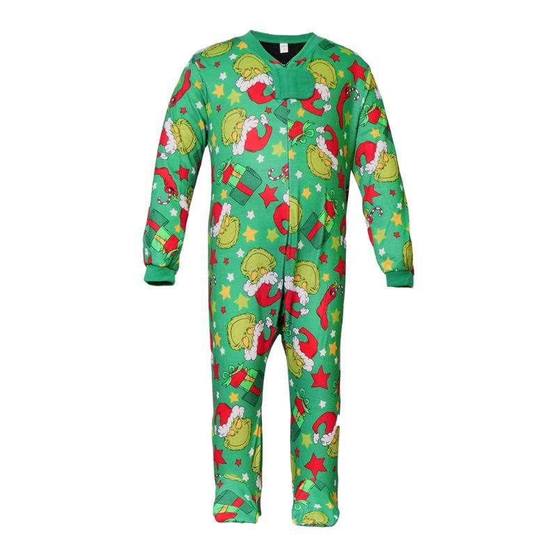 New autumn and winter Christmas parent-child clothing, whole family decoration cartoon characters parent-child family of three four Christmas