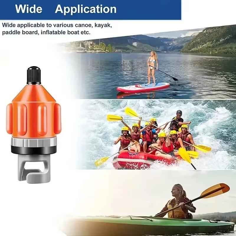Kajak Luftventil Pumpe Kompressor Konverter Luftventil Adapter Staubdicht Verschleißfest Für SUP Board Aufblasbares Ruderboot Gummi Boot Paddel Kanu