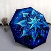 1pc Icy Mandala Design Umbrella with Plastic Handle,Compact & Stylish,Suitable for All Seasons ptys26024