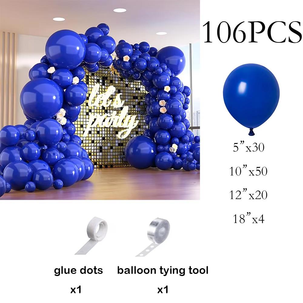Royal Blue Balloons Garland Arch Blue Ballon Kit Wedding Anniversary Ceremony Decor Birthday Party Baby Shower Decoration Globos