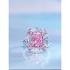 Hochwertiger Damen-Diamantring in Kaugummipink: Verstellbar, Leichter Luxus, Super Funkelndes Design