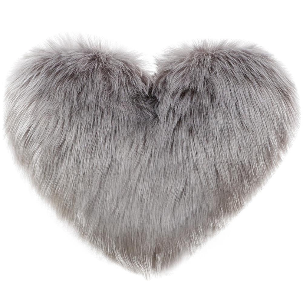 

Cm Cm Fluffy Faux Plush Shaggy Throw Pillow Cases Cozy сірий