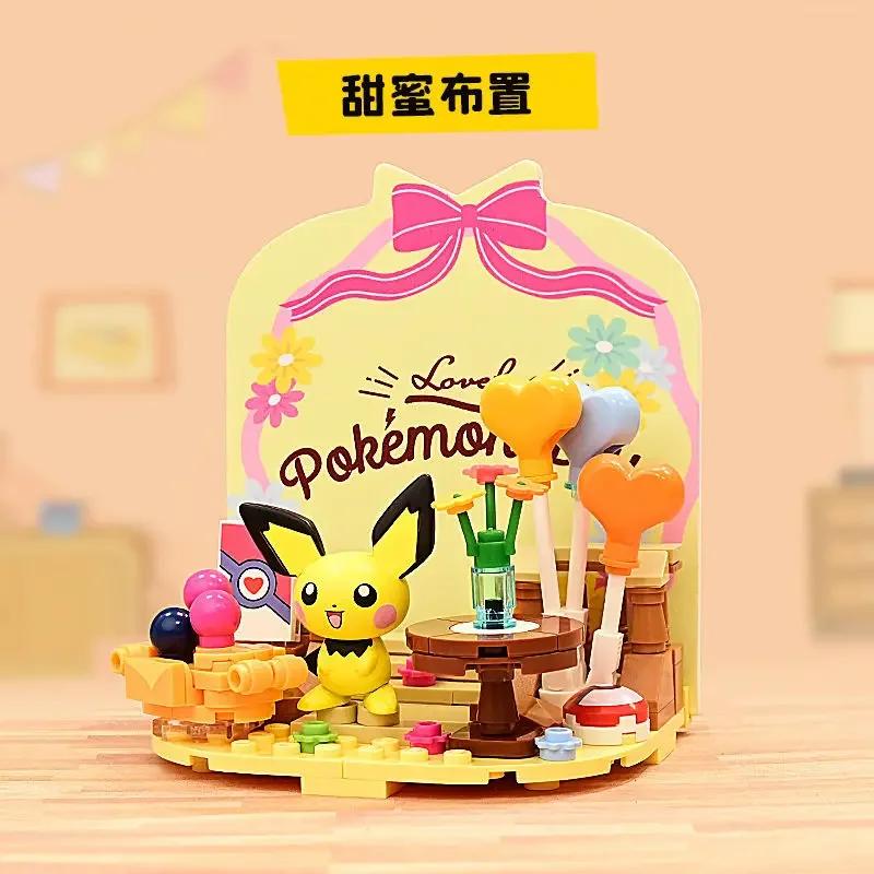 Building Blocks Pikachu Cartoon Bulbasaur Toy Children's Assembled Model Pet Elf Kid Children Gift Compatible With Lego
