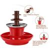 90W Chocolate Fountain Melter Food Grade BPA Free Easy To Clean 3 Tiers Design Christmas