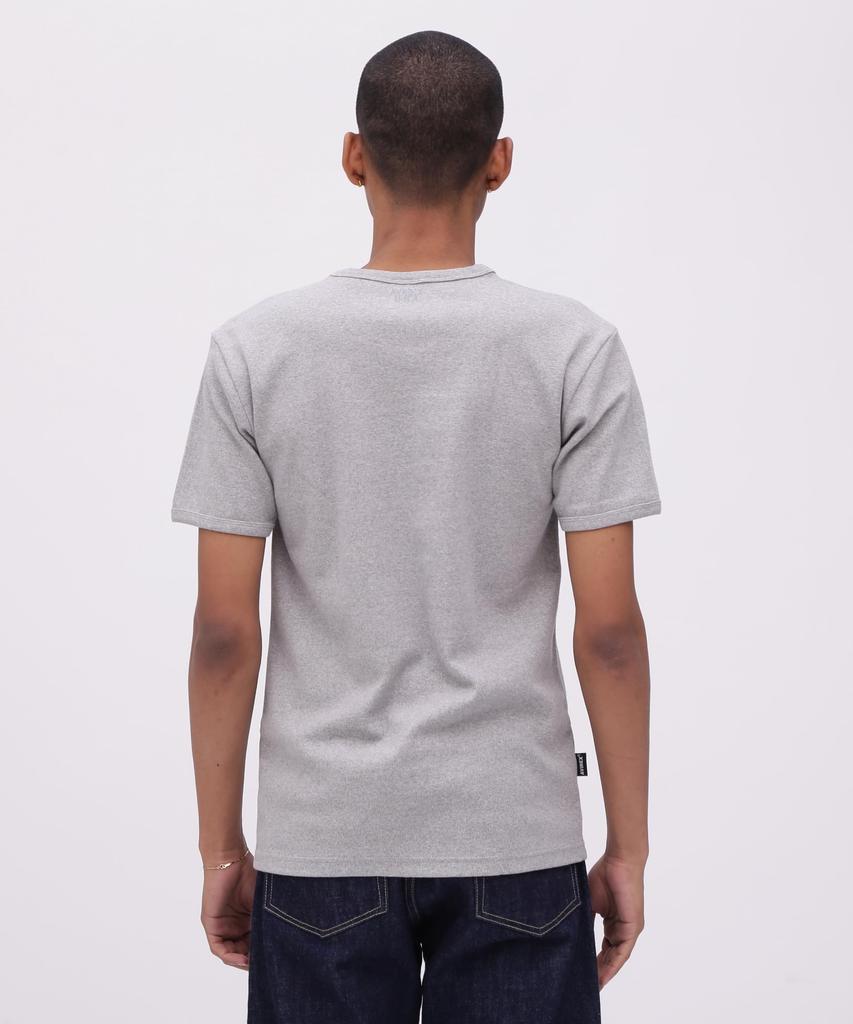 AVIREX DAILY RIB SAME COLOR V-NECK T-SHIRT Men's S 020 Gray 783-5934022