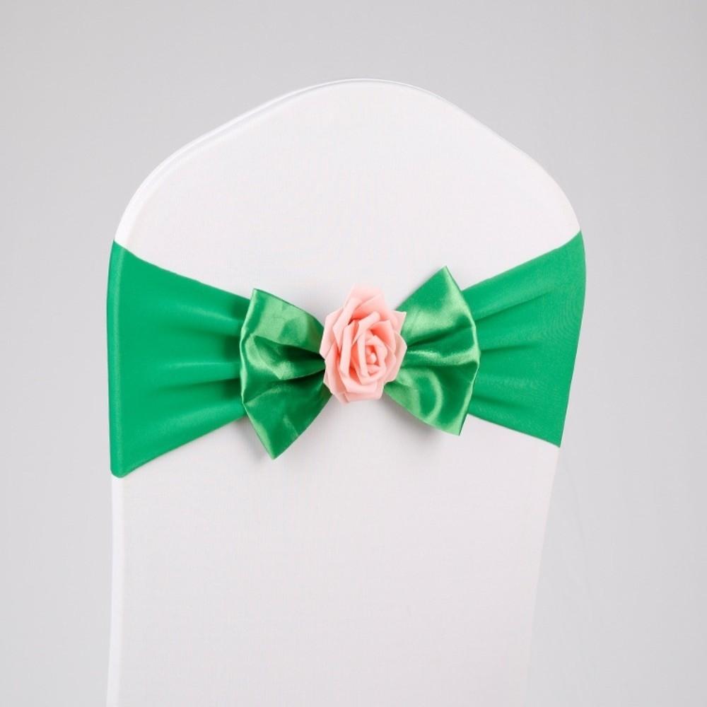 2 Stück Wiederverwendbare Stuhl Fliege Vintage Stuhllehne Blume Satin Stuhlschärpen Band Hochzeit
