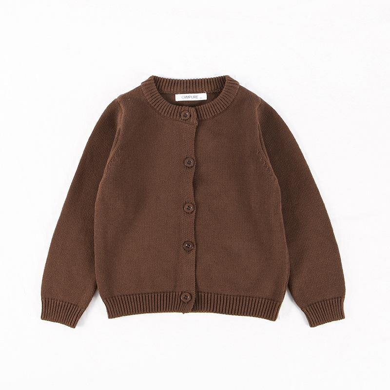Sweater Cardigan Girls' Cotton Knit Jacket