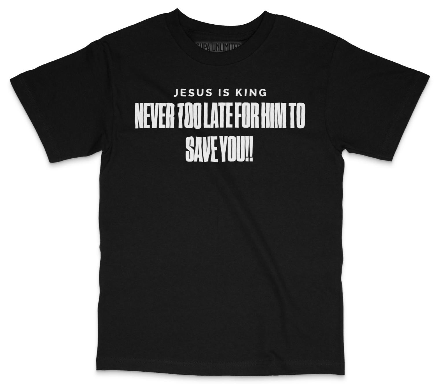Jesus Is King T-Shirt Christian Faith Unisex Graphic Tee Religious Shirt 2XL