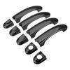 9Pcs Set ABS Chrome Door Handle Covers Trim for TRANSPORTER T5 T6 CADDY VAN 2003-2015 Carbon Fiber Style