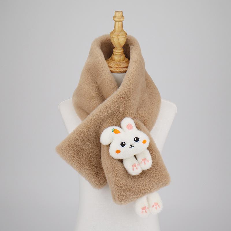 Plüschschal für Damen im koreanischen Stil: Hochwertige Wärme, verdickter Kragen für Herbst/Winter.