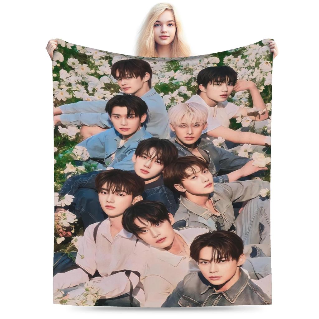 Sung Han Bin Plush Blanket Boy Girl Flannel Throw Blanket For Outdoor Warm Soft Zerobaseone Quality Bedspread Birthday Gift