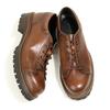 16-1 Retro Leather Round Head Leather Shoes Hand-Polished Old Tooling Casual Men'S Shoes