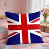European National Flags Cushion Cover Square Short Plush Pillow Case Living Room Sofa Home Decor Funda X