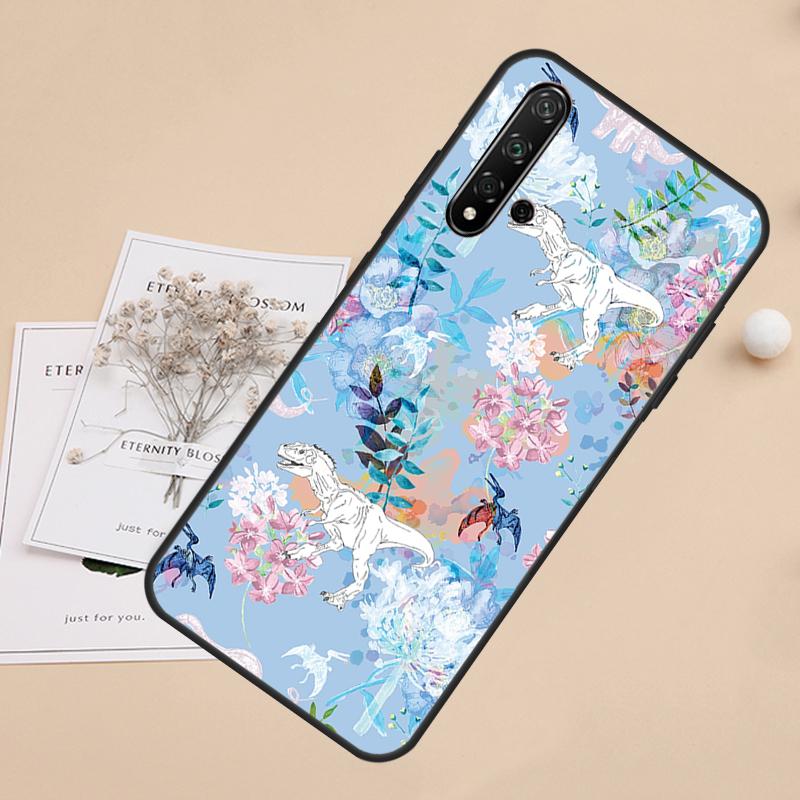 Dinosaur Pattern For Huawei Nova 8i 7i 11i 12i 12s 9 10 SE Y60 Y61 Y70 Y72 Y73 Y90 Y91 P20 P40 P30 Lite Case
