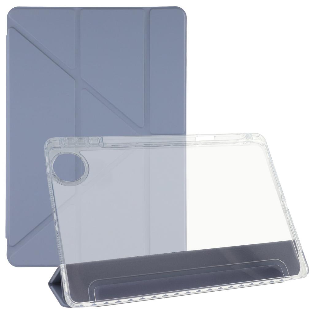 For Honor Pad 10 Case PU Leather Origami Stand Clear Tablet Cover