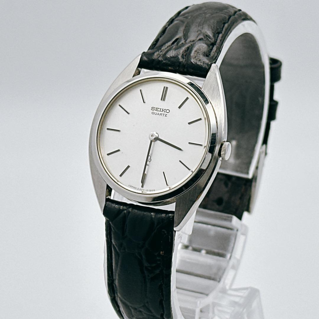 Good Condition [Working/Battery Replaced] SEIKO Seiko Ladies Watch Silver Black