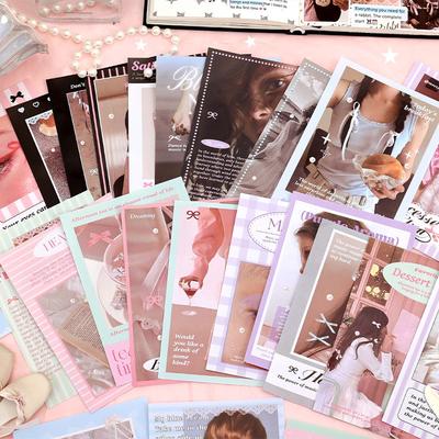 50 φύλλα Γλυκό Chic Κορεάτικο Αυτοκόλλητο Scrapbook για Κορίτσι Δαντέλα Μπαλέτο Παπιγιόν Σειρά Αυτοκόλλητο Ημερολογίου DIY Διακοσμητικά Χαρτικά Αυτοκόλλητο