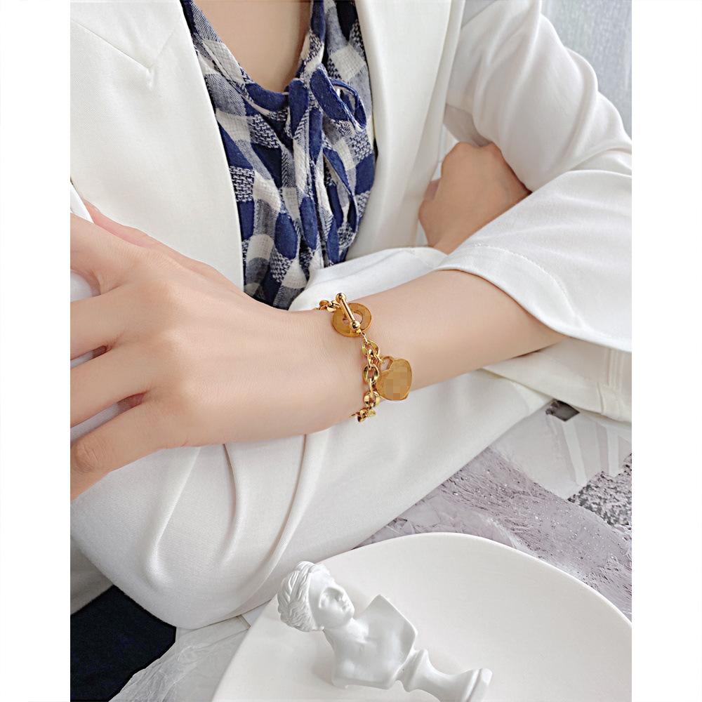 China Factory 316l Stainless Steel Jewelry Rose Gold Heart Shape Bracelets for Women the Holy Bible Proverbs