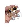 Medieval Vintage Flower Water Drop Earrings Light Luxury High Sense Retro Court Style Stud Earrings Temperament Earrings