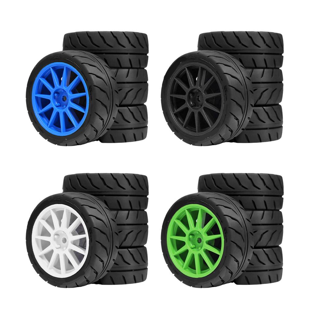 Remote Control Model Rubber Car Supplies Beadlock Wheel Mud Terrain Tires Set Wheel Tires Detachable Fine Car Parts