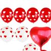 Confetti Balloons Balloon W/ Ribbon for Wedding Valentines Day Anniversary Party Decoration