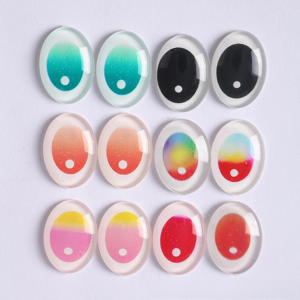 18pcs Labubu Doll Glass Eye Patches Simulation Accessories For DIY Craft Eyes Replacement