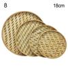 New Arrival Fruit Bread Basket Fruit Bread Basket Weaving Bamboo Sieve DIY Decorative Storage Trays Raft Round Dustpan