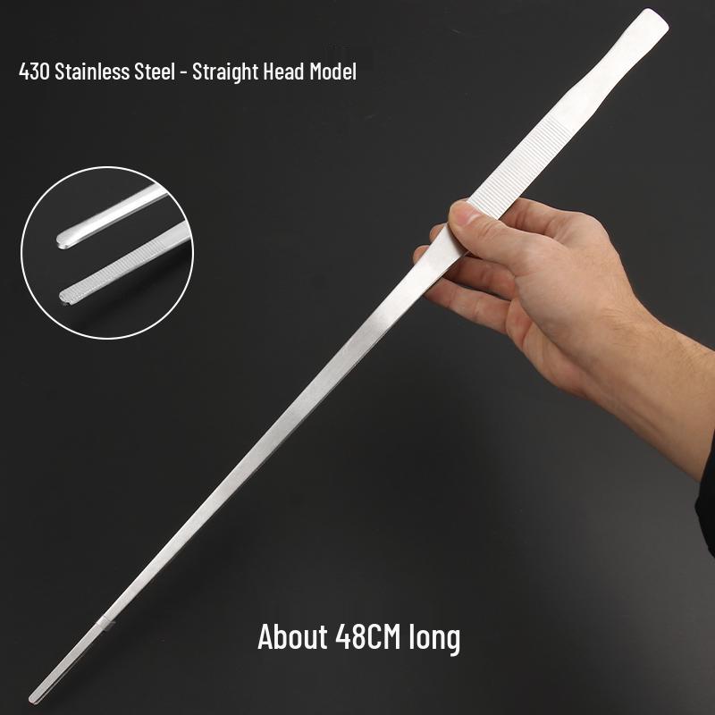 Extra Long Stainless Steel Tweezers for Aquatic Plants and Turtle Feeding