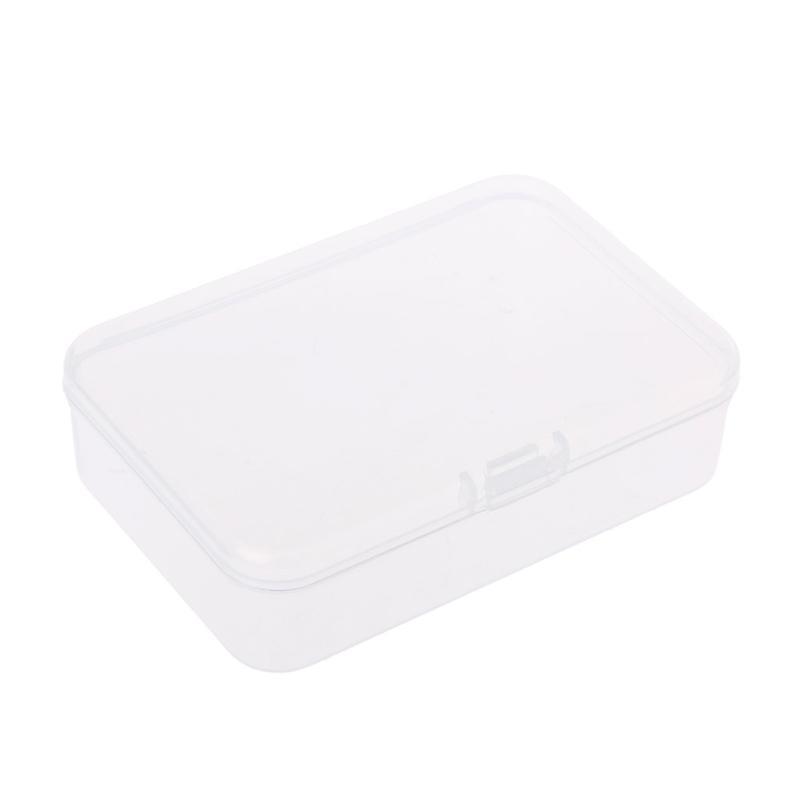 Square Transparent Storage Box Small Plastic Case For Jewelry Beads Small Parts Coins Screws Container Multiple Sizes Option