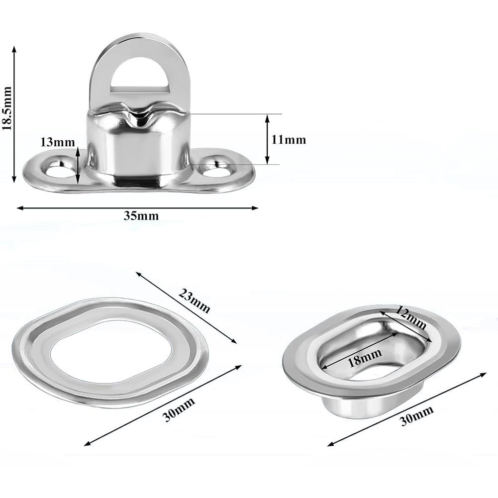 Copper Locks Oval Eyelet Latch Rotating Latch Easy Installation High Reliability