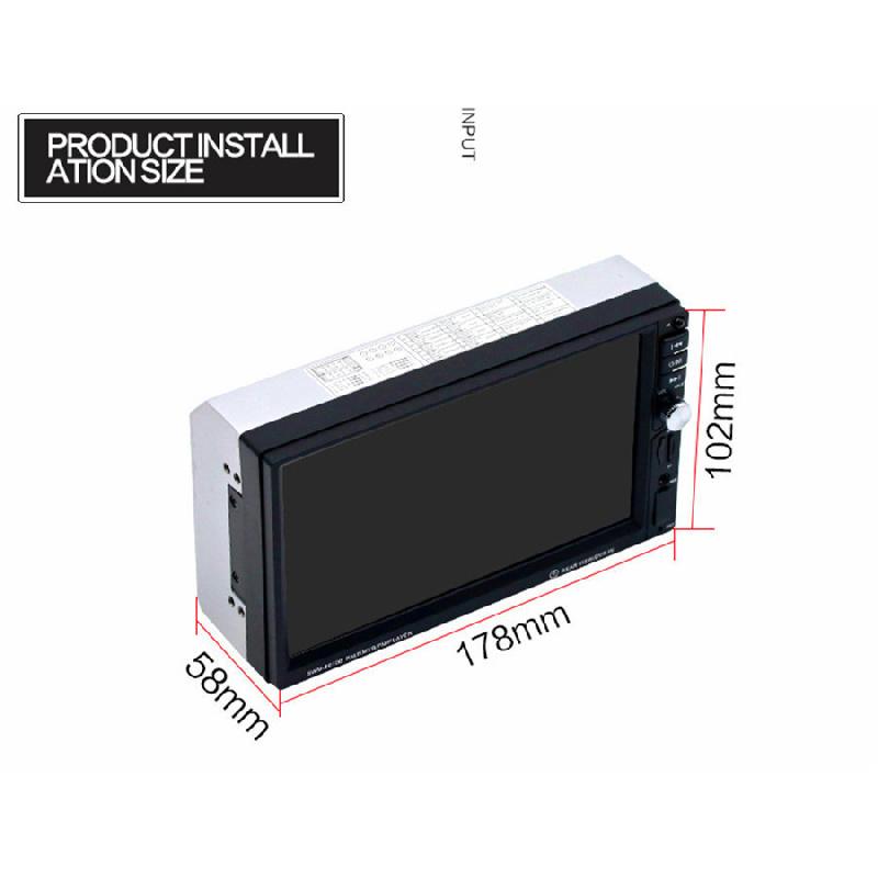 7Inch Touch Screen Car Stereo Audio Video Mp5 Player Bluetooth Gps Fm Radio