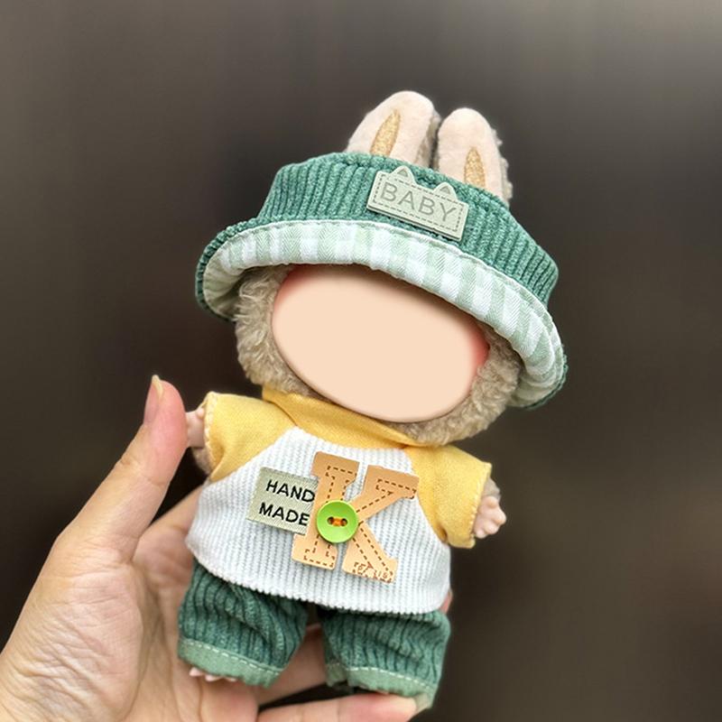 Clothes For Labubu Dolls Accessories, Stylish Kawaii Outfit Set Suitable