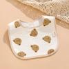 7 Stück Baumwoll-Baby-Lätzchen Wasserdichte Spucktücher Neugeborenen-Speichelhandtuch Cartoon-Druck Baby-Accessoires Baby-Fütterungslätzchen Artikel