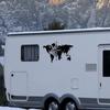 Weltkarte Kompass Wohnwagen Auto Aufkleber Camping Reise Erkunden Camper Wohnmobil LKW Aufkleber Auto Karosserie Dekoration Zubehör