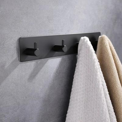 Stainless Steel Wall Hook Self Adhesive Door Hook Towel Clothes Robe Rack Toilet Shower Accessories
