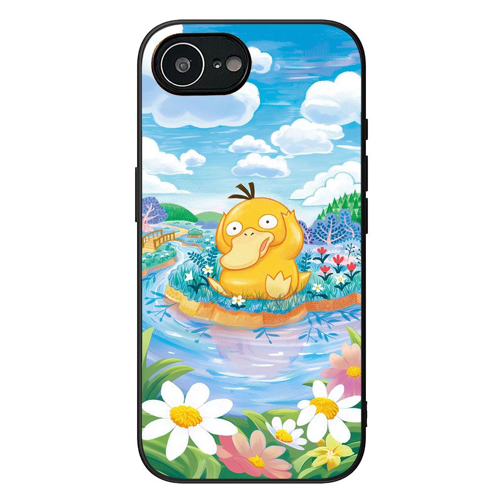 Phone Cover for Apple iPhone 13 12 Mini XS 11 Pro Max 7 8 Plus XR SE 2022 2020 SE3 Case P-Pikachus Mew P-Pokemons Mewtwo