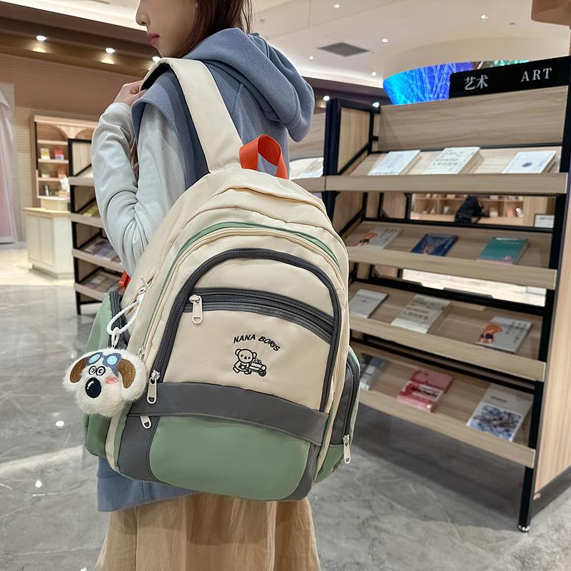 School Bag for Female Students Versatile Japanese High School Backpack Korean Version Trend Middle School Students Large Capacity Backpack High Value