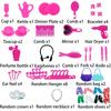 Fashion 11.5'' Doll Accessories 30cm Doll Crystal Shoes Surfboard Hangers Bag Hairpin Comb Travel Accessories Toy Gift