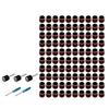 100pcs Abrasive Sleeve Drum, Edge Sanding Drum Assortment for Small Area Finishing, Edge Smoothing, Curved Area Refinishing and Trim Cleanup