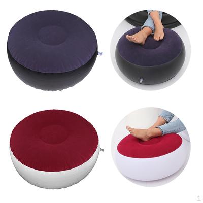 2x Foldable Inflatable Stool Ottoman Foot Rest