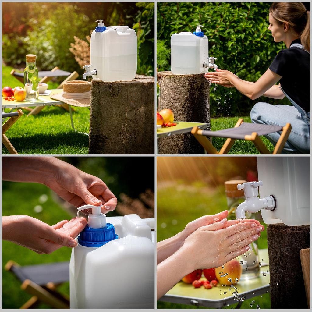 KADAX Water Canister Washbasin Container Canister Soap Dispenser Liquids 5L With Tap