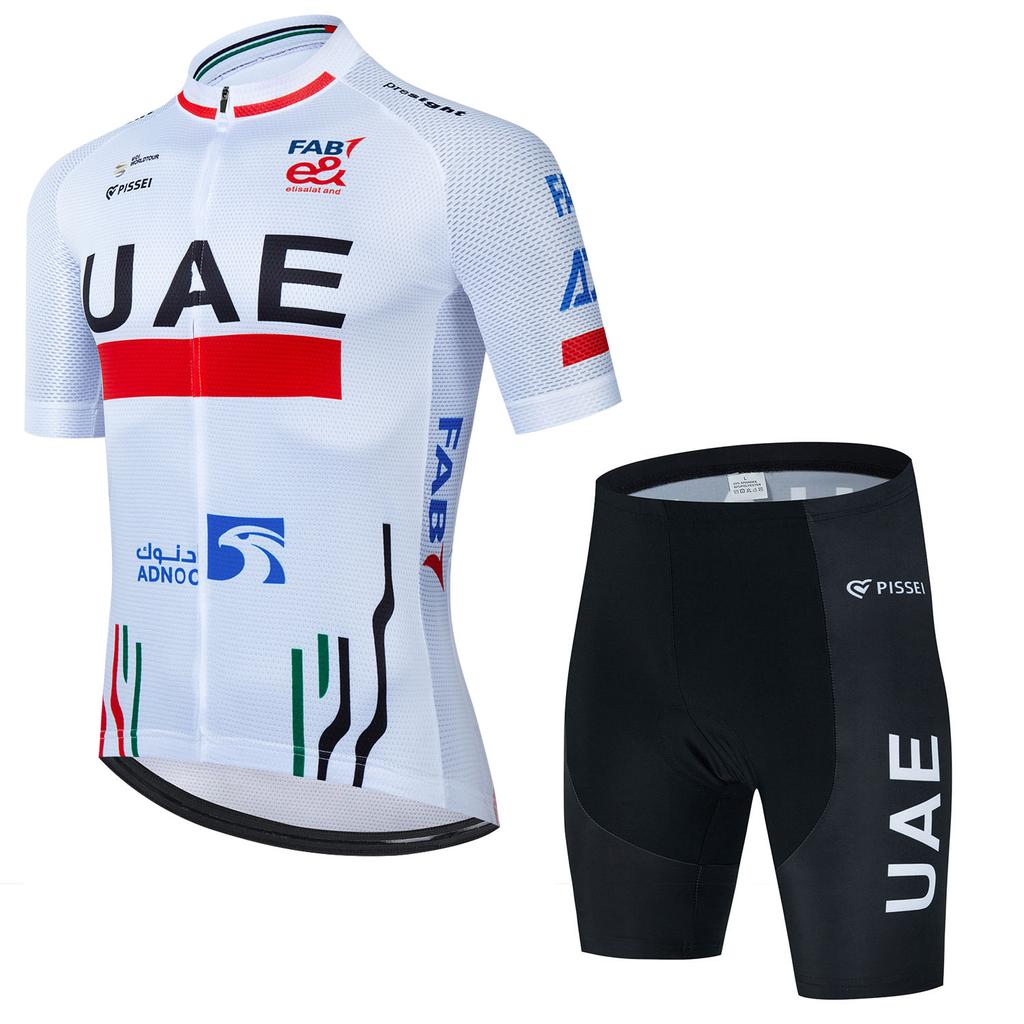 UAE TEAM Cycling Jersey Set 2025 Summer Men Mountain Bike Uniform Breathable Bicycle Clothing Suit Ropa Ciclismo Maillot Hombre