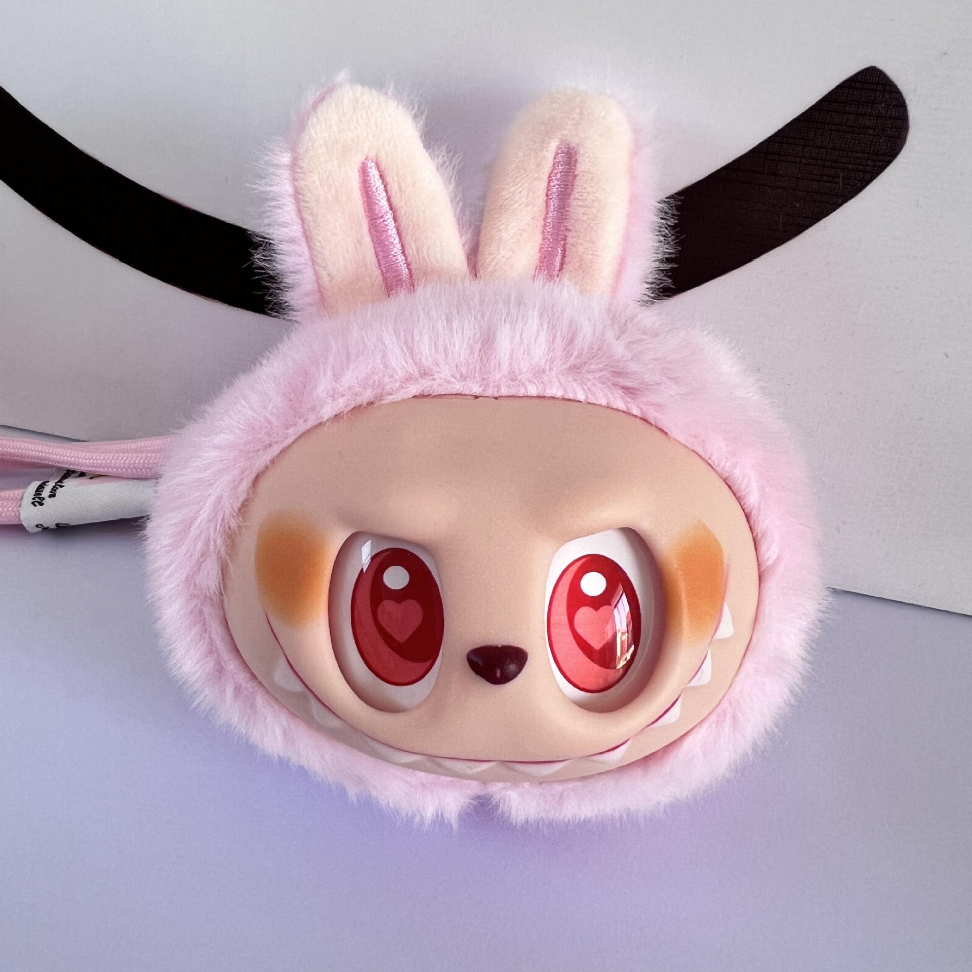 

Labubu Head Pendant Vinyl Plush Toy - Sit Down Party Edition Bead Chain