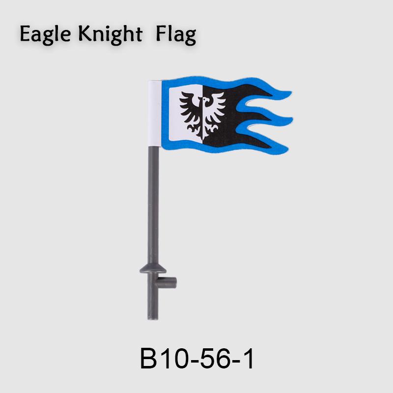 Medieval Military Flag Series War Castle Knight Soldier Warrior Accessories Building Blocks Ancient Holy Rome Bricks Toys Gifts