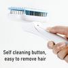 Pet Comb Anti-Slip Ergonomic Handle Grooming Rounded Needle Teeth One-Click Self-Cleaning Pet Grooming Tool