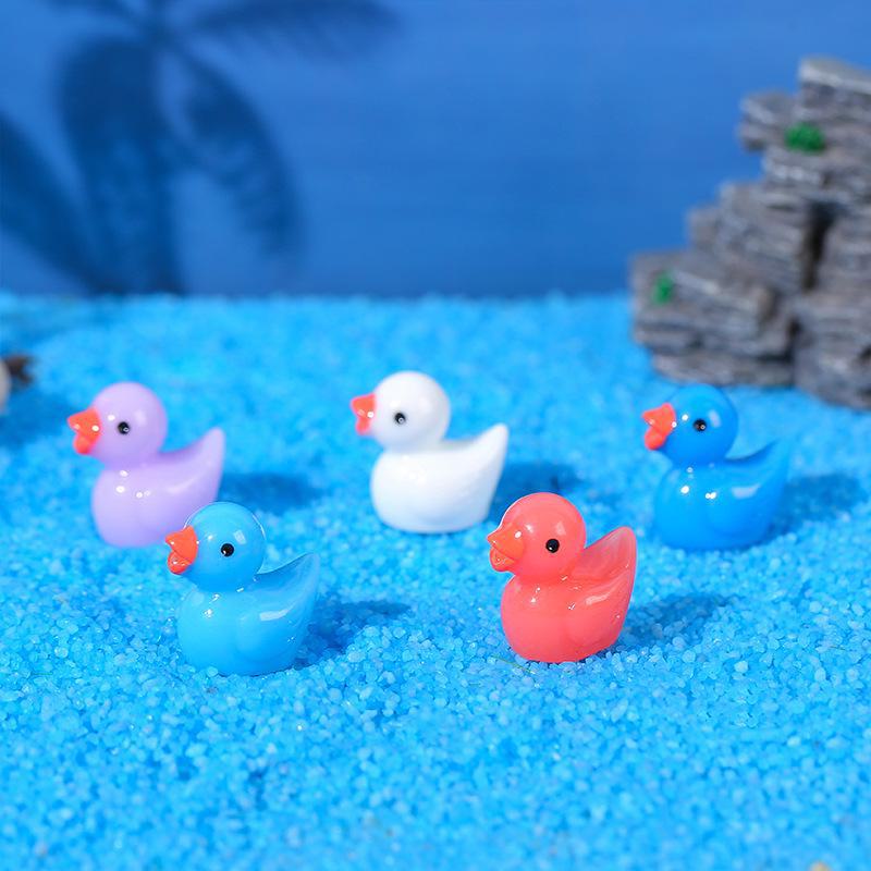 Miniature Yellow Duck Doll Accessories - Creative Micro Landscape Ornaments & Resin Pendant Crafts
