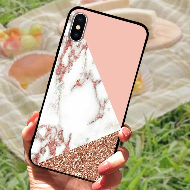 For Apple iPhone XS Soft Case X XR TPU Silicone Phone Back Cover For iPhone XS Max Fashion Printed Covers Case Protective Fundas