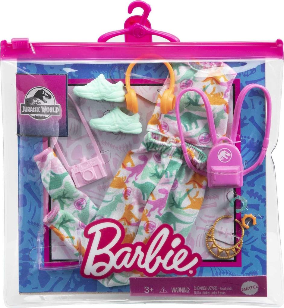Barbie Fashion Accessories Pack World Camisa sem mangas (Jurassic & Calças)